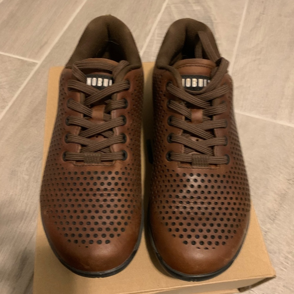 Brown leather No Bull trainers!